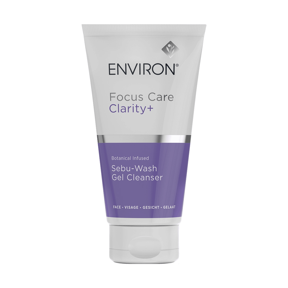 Environ Focus Care Clarity+ Sebu-Wash Gel Cleanser tube with purple label