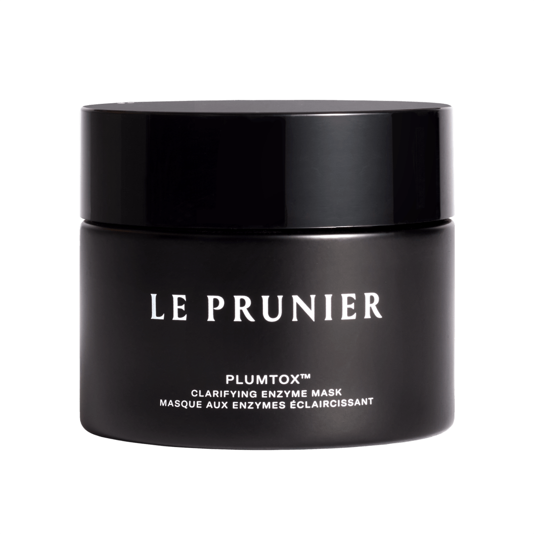 Le Prunier Plumtox Clarifying Enzyme Mask in a black jar