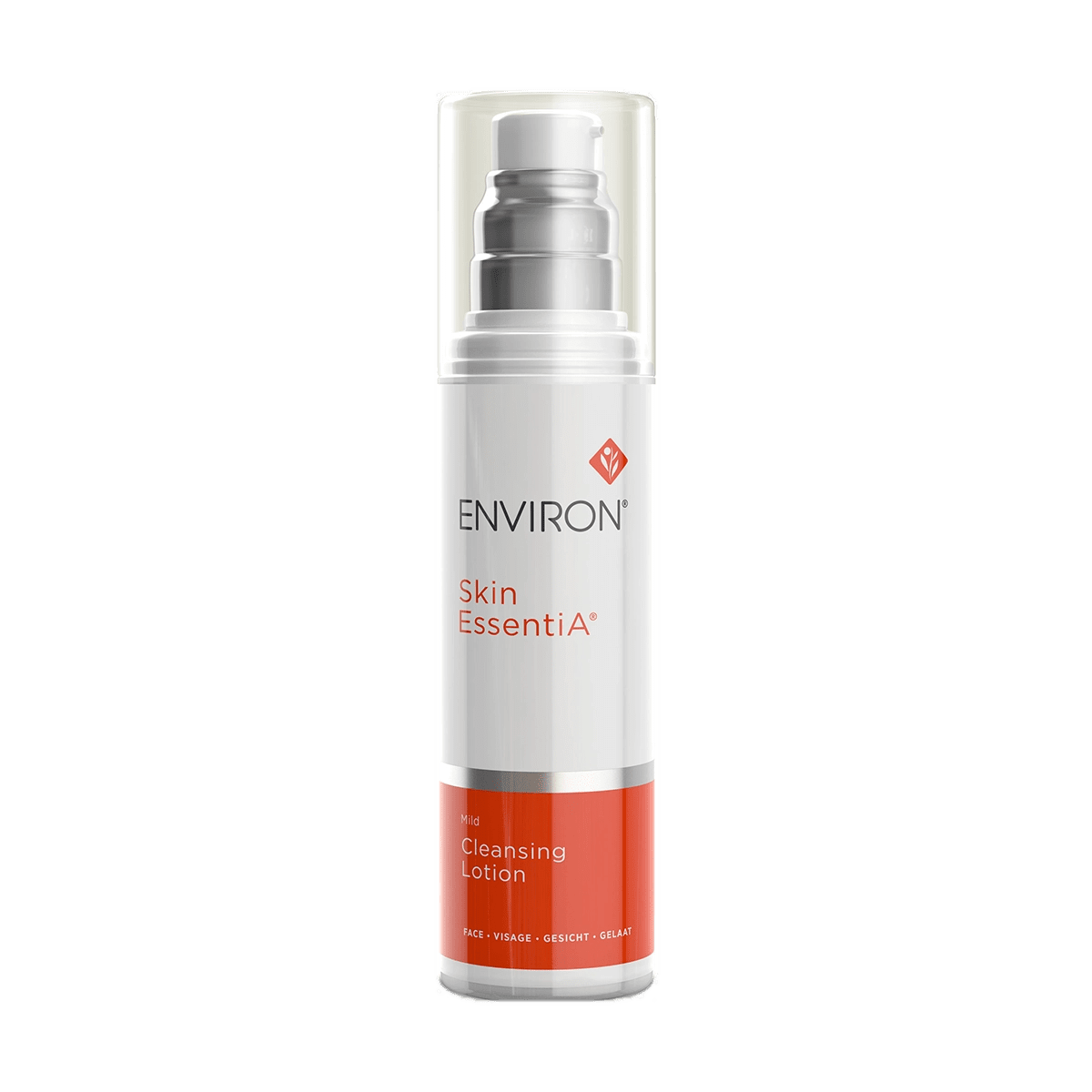 Environ Skin EssentiA Vita-Antioxidant AVST Moisturiser in a white and orange pump bottle