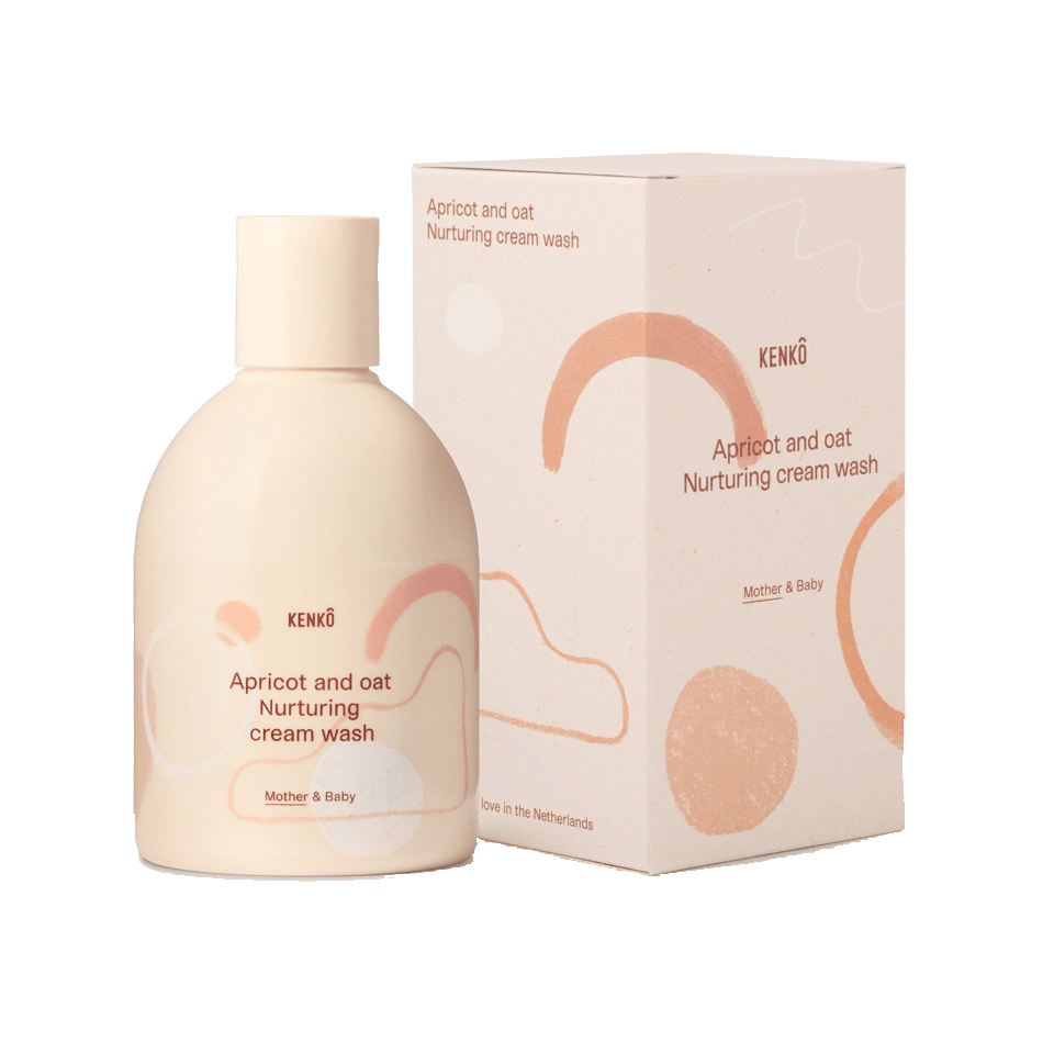 Kenko Apricot and Oat Nurturing Cream Wash bottle and box packaging